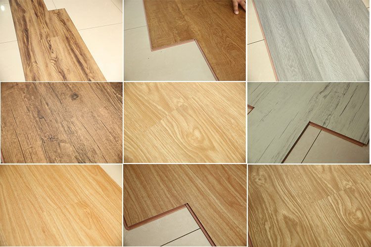 PVC click interlock flooring plank